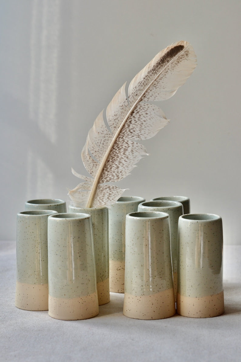 Ceramic Vase Handmade | Speckled Vase - 2 vases