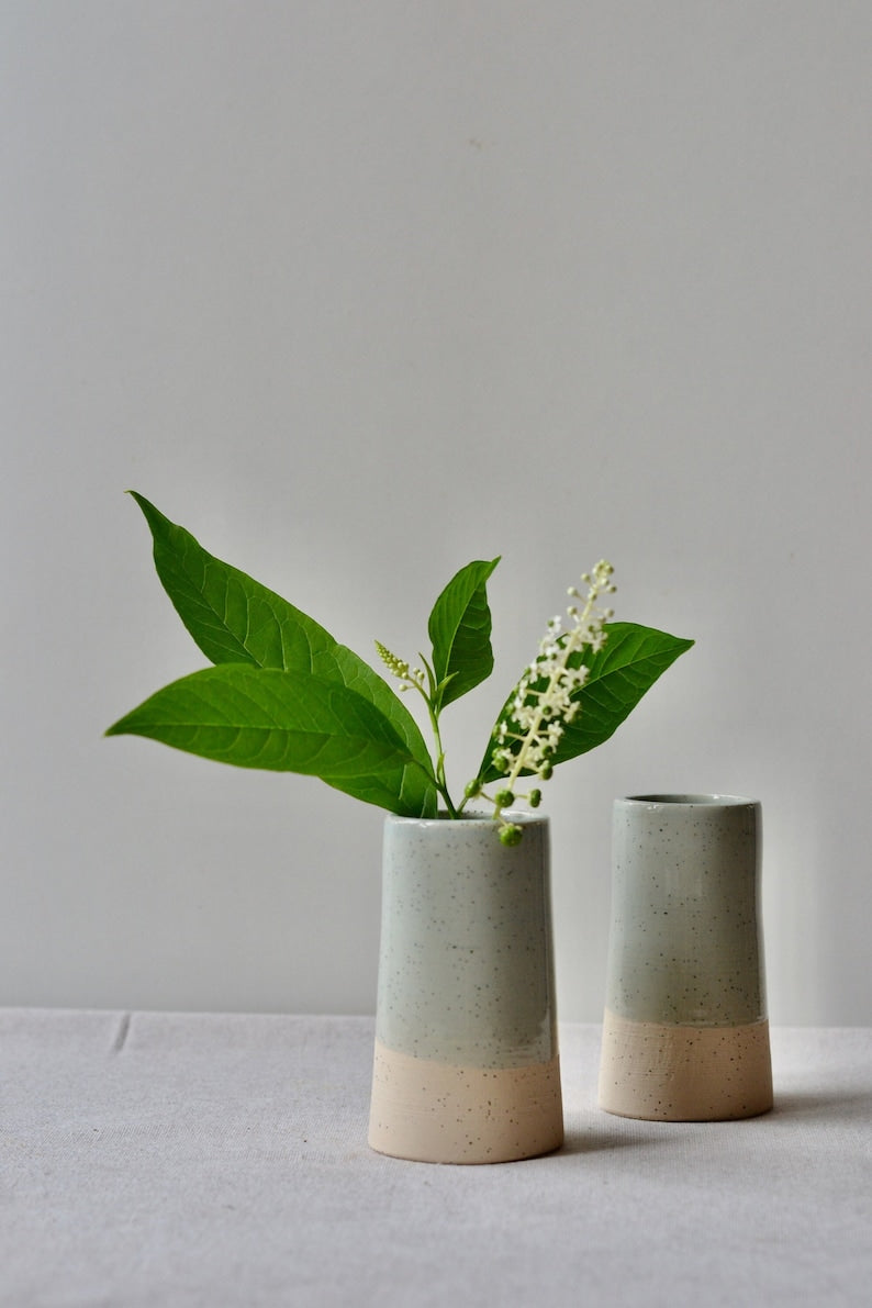 Ceramic Vase Handmade | Speckled Vase - 2 vases