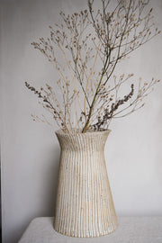 Chestnut Vase, toasted glaze, decorative, handmade pottery