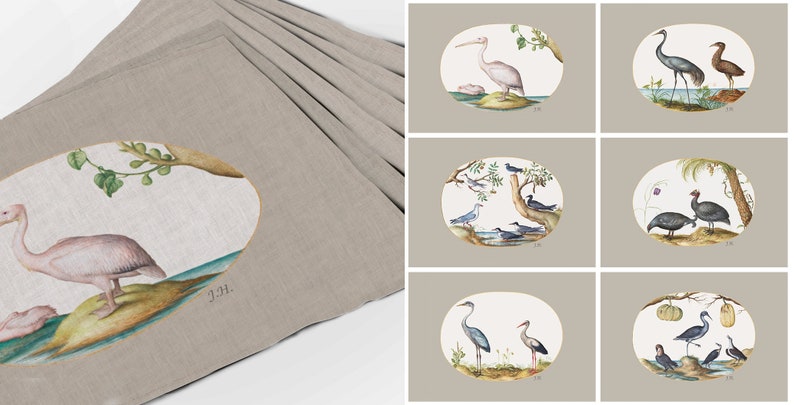 Joris Hoefnagel Placement Set | 100% Linen (6 Placemats)