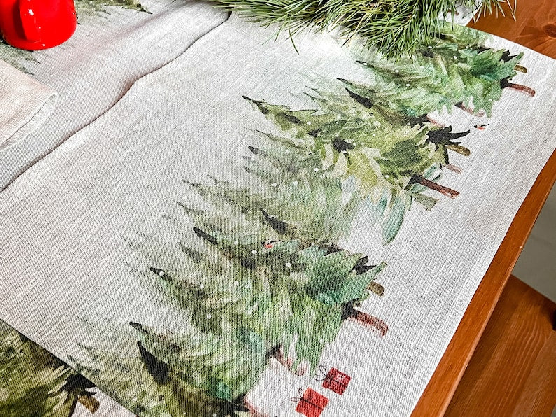 NEW! Christmas placemats | BEIGE EDITION | Placemats set 6
