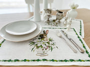 Easter Bunny Placement Set | 100% Linen (6 Placemats)