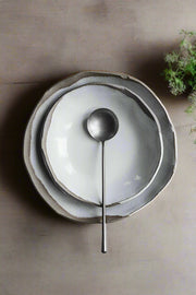 Aires Glossy White Handmade Bowl