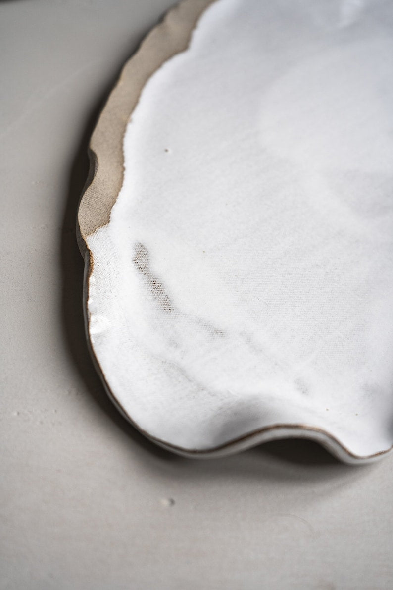 Aires Glossy White Serving Platter