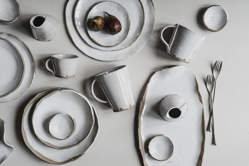 Aires Glossy White Serving Platter