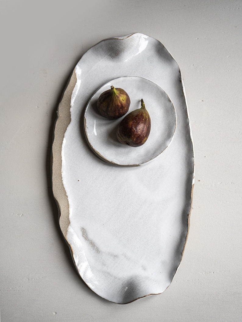 Aires Glossy White Serving Platter