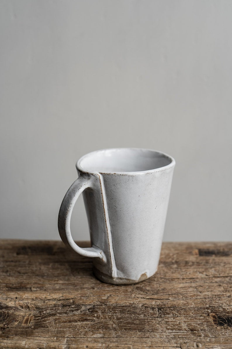 Aires Glossy White Tall Mug