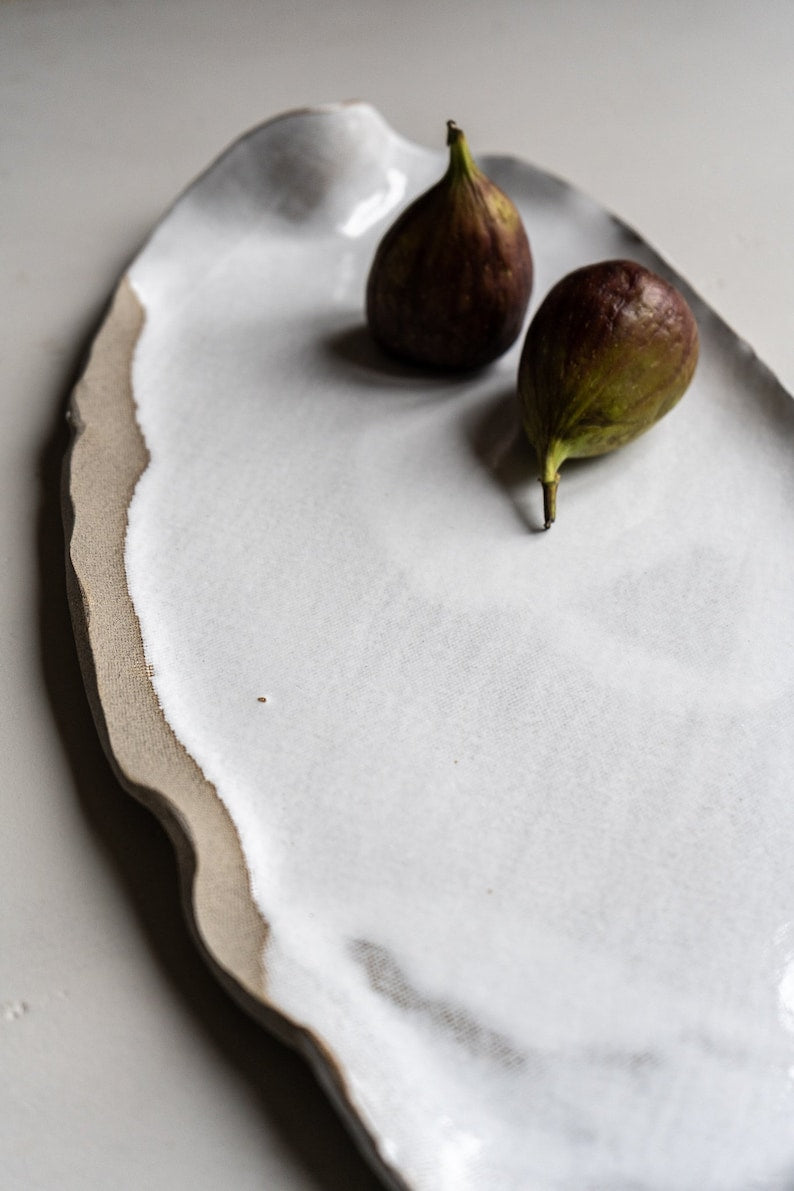 Aires Glossy White Serving Platter