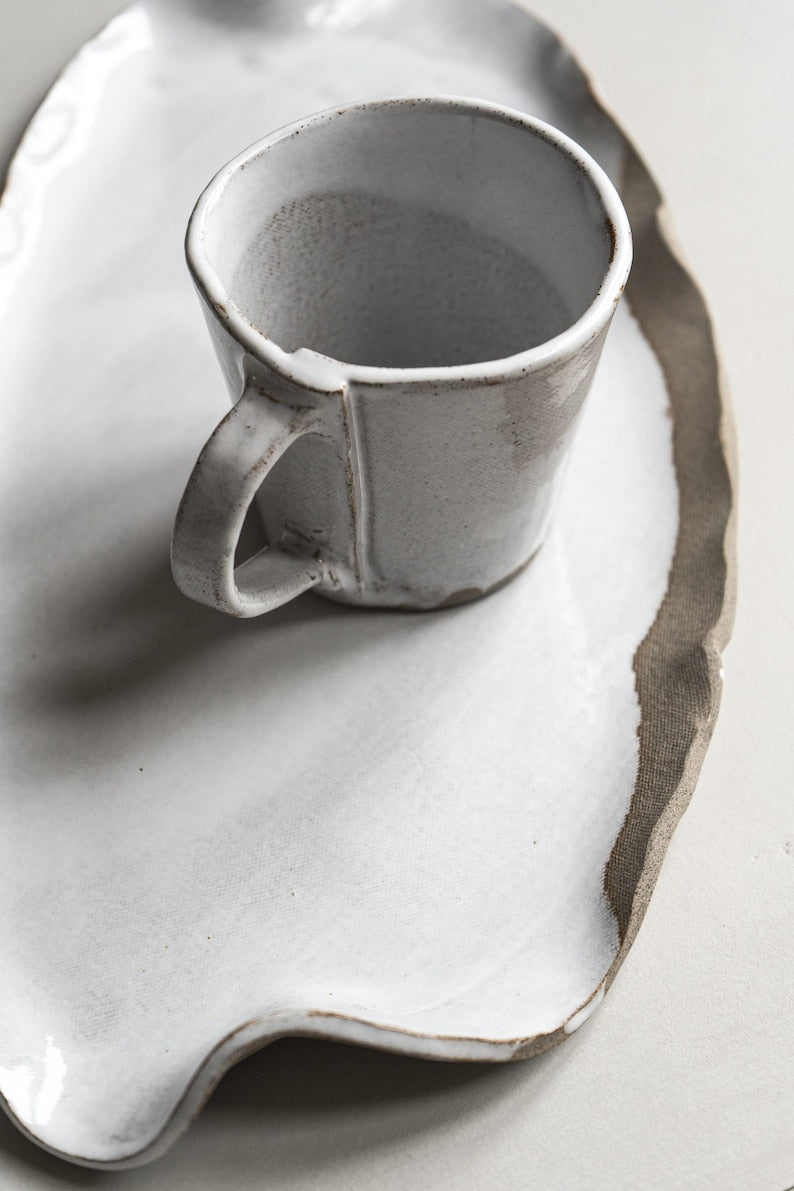 Aires Glossy White Serving Platter