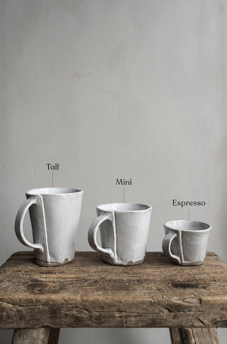 Aires Glossy White Tall Mug