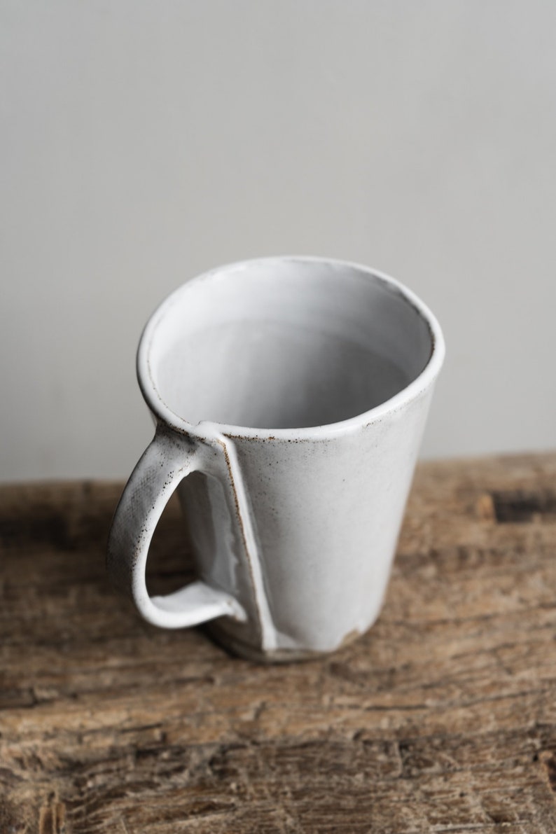 Aires Glossy White Tall Mug
