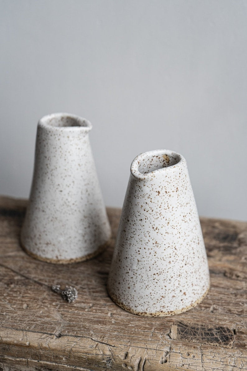 Speckled Oat Jug, handmade stoneware
