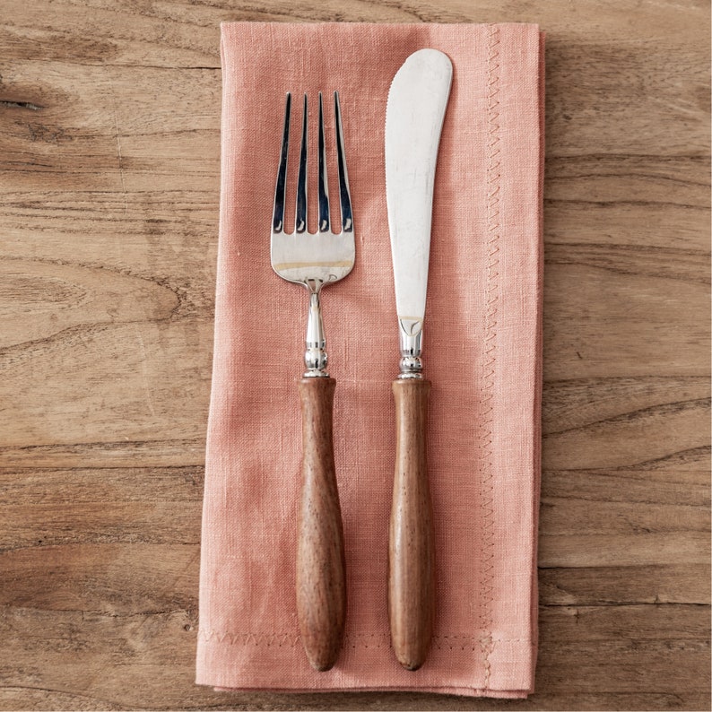 SET OF FOUR Mutiple Natural Organic Linen Napkins