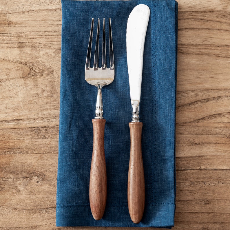 SET OF FOUR Mutiple Natural Organic Linen Napkins
