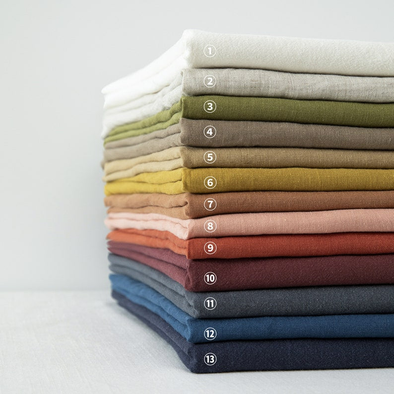 SET OF FOUR Mutiple Natural Organic Linen Napkins