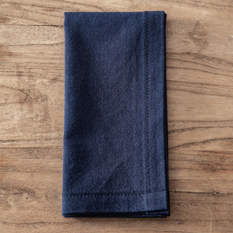 SET OF FOUR Mutiple Natural Organic Linen Napkins