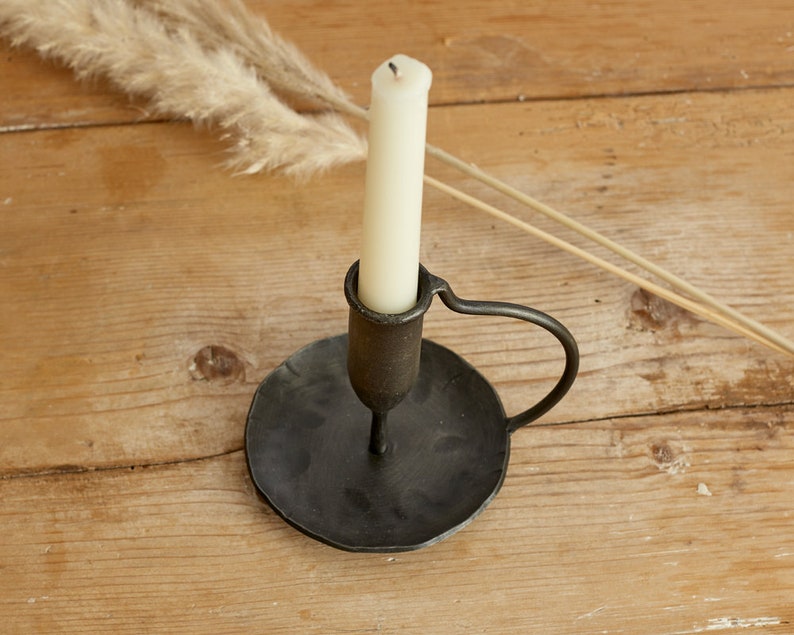 Nero Iron Antique Candle Holder