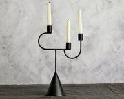 Kålf Black Iron Candelabra