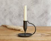 Nero Iron Antique Candle Holder