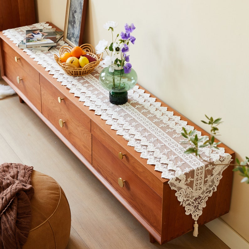 Lace Table Runner Rustic French Style Table Runners Farmhouse Style