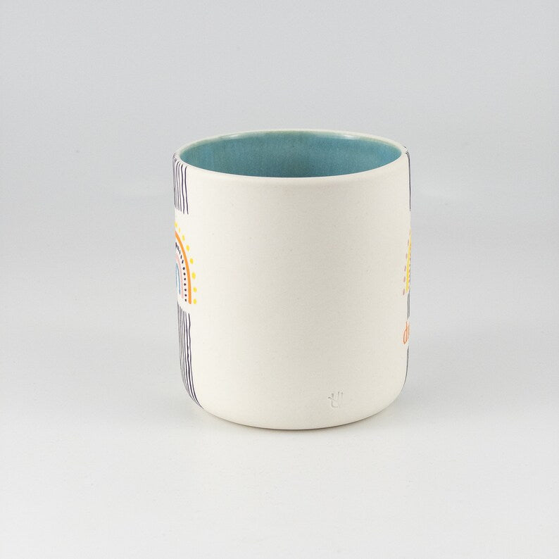 Handmade Motivational Mug for Moden Art Lovers