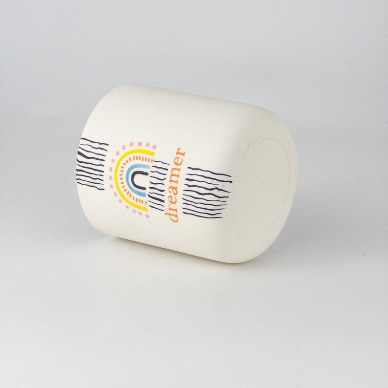 Handmade Motivational Mug for Moden Art Lovers