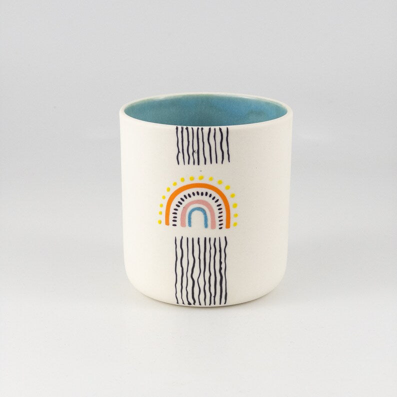 Handmade Motivational Mug for Moden Art Lovers