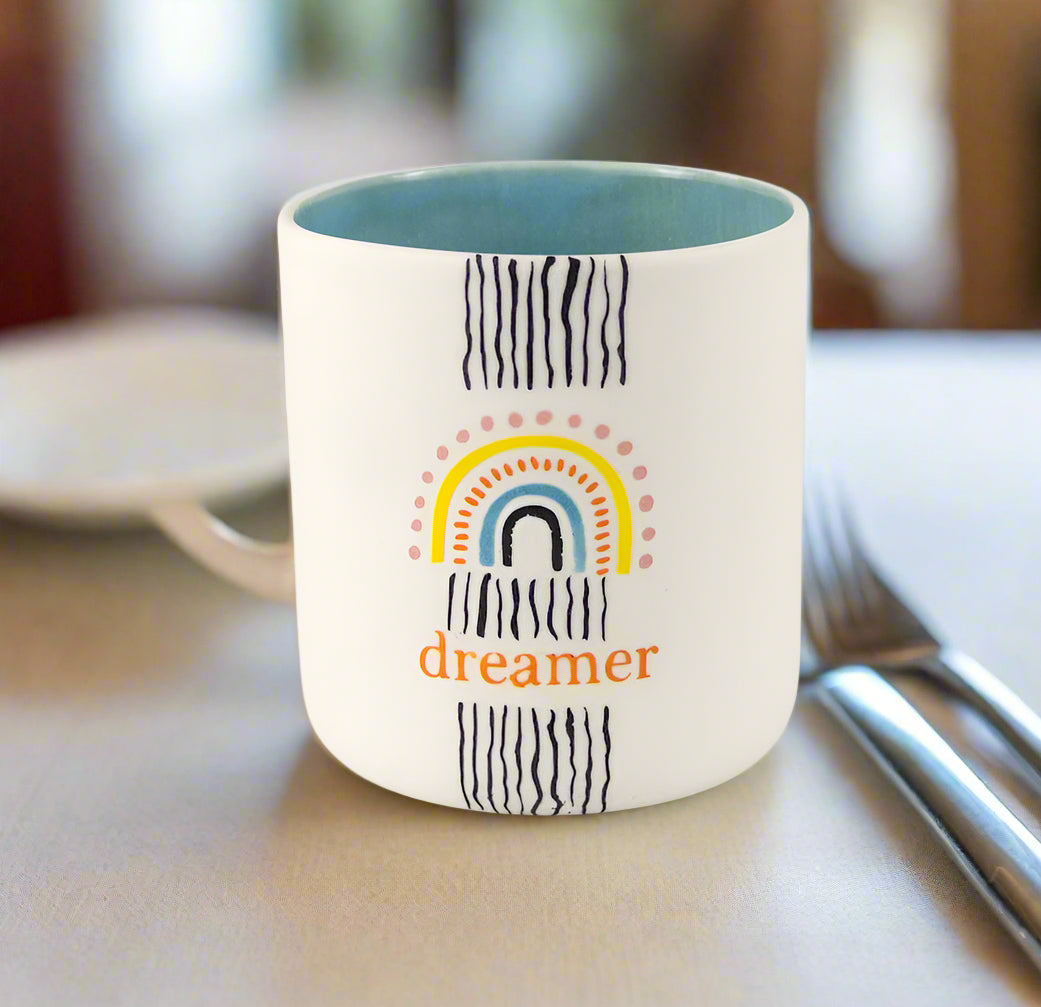 Handmade Motivational Mug for Moden Art Lovers