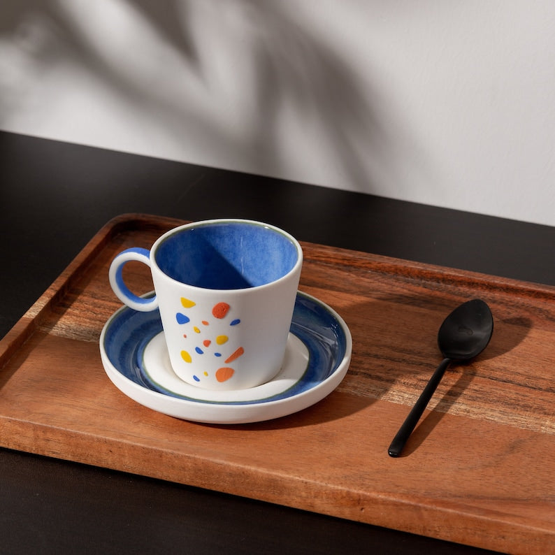 Espresso Cup with Handle and saucer