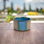 Blue Pottery Bowl | Wheel Thrown Handmade Stoneware
