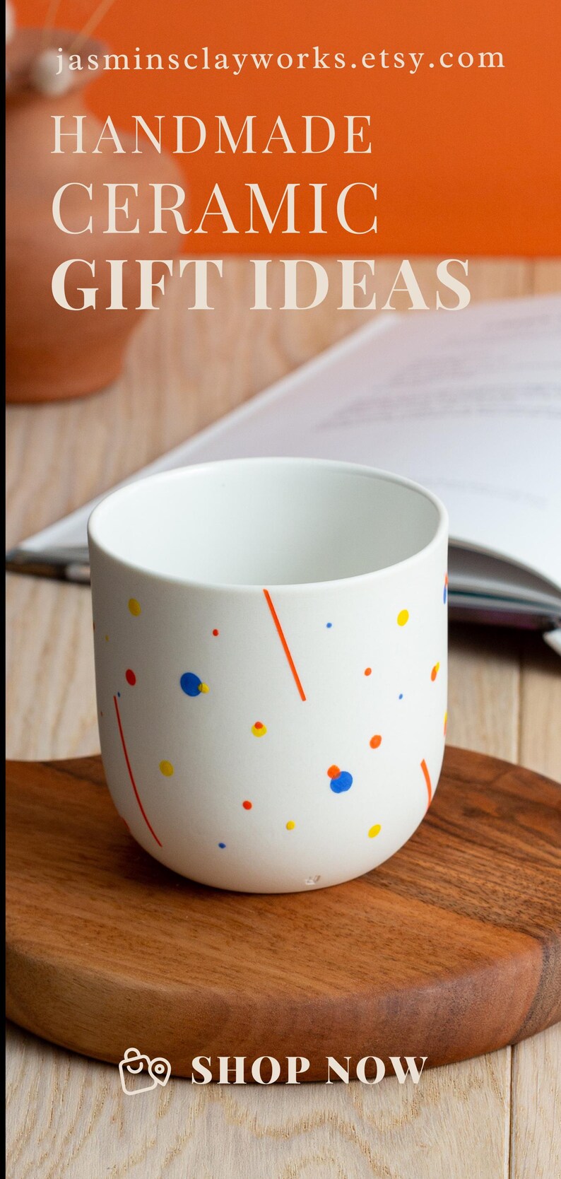 Handmade Motivational Mug for Moden Art Lovers