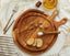 Alma Natural Wood Round Serving Board Set