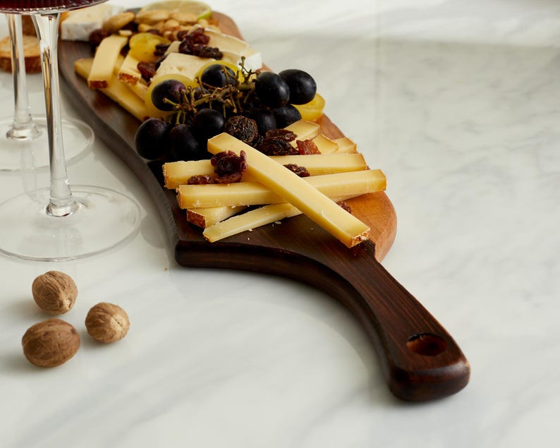 Nea Wood Serving Board with Handle