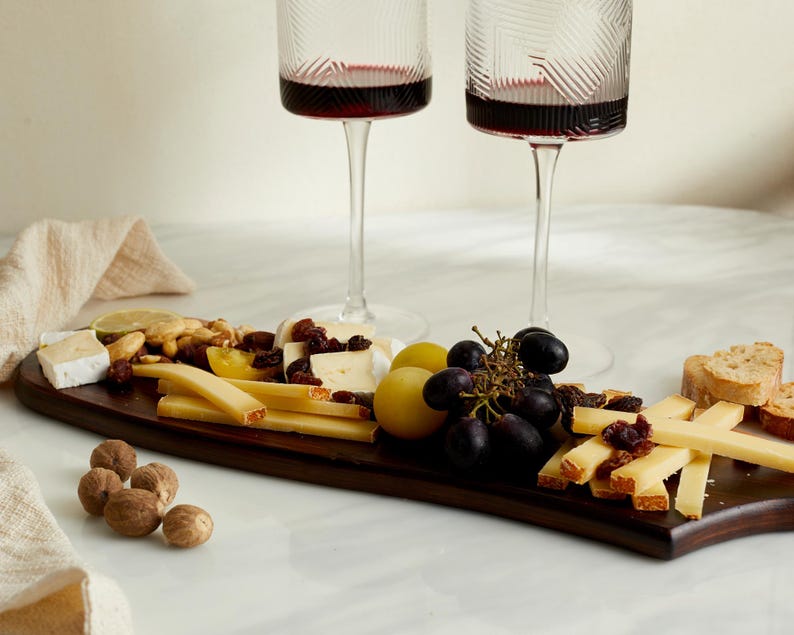 Nea Wood Serving Board with Handle