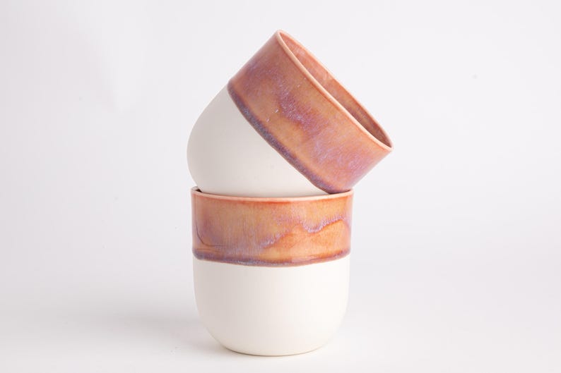 Handmade Porcelain Set Cup and Cat Design Plate Set