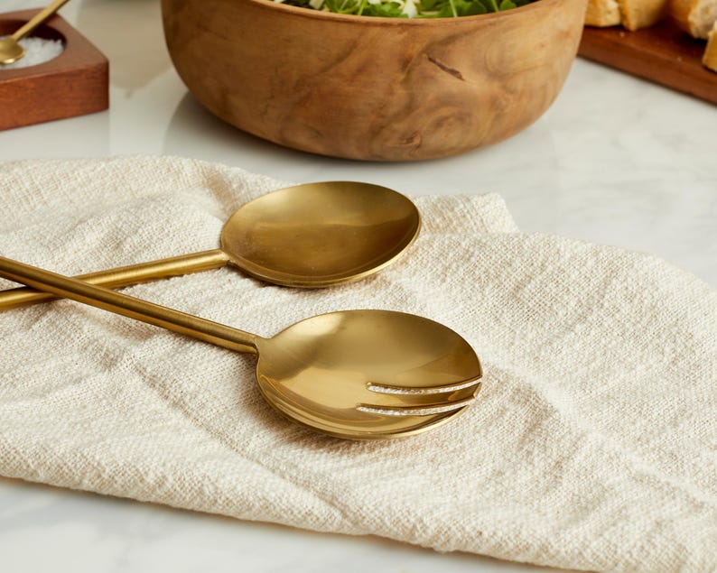 Hema Spoon and Fork Salad Server Set