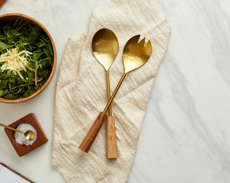 Hema Spoon and Fork Salad Server Set
