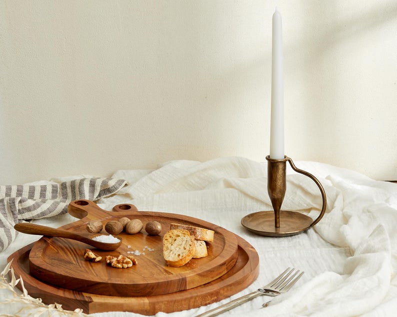 Doré Gold Iron Candle Holder