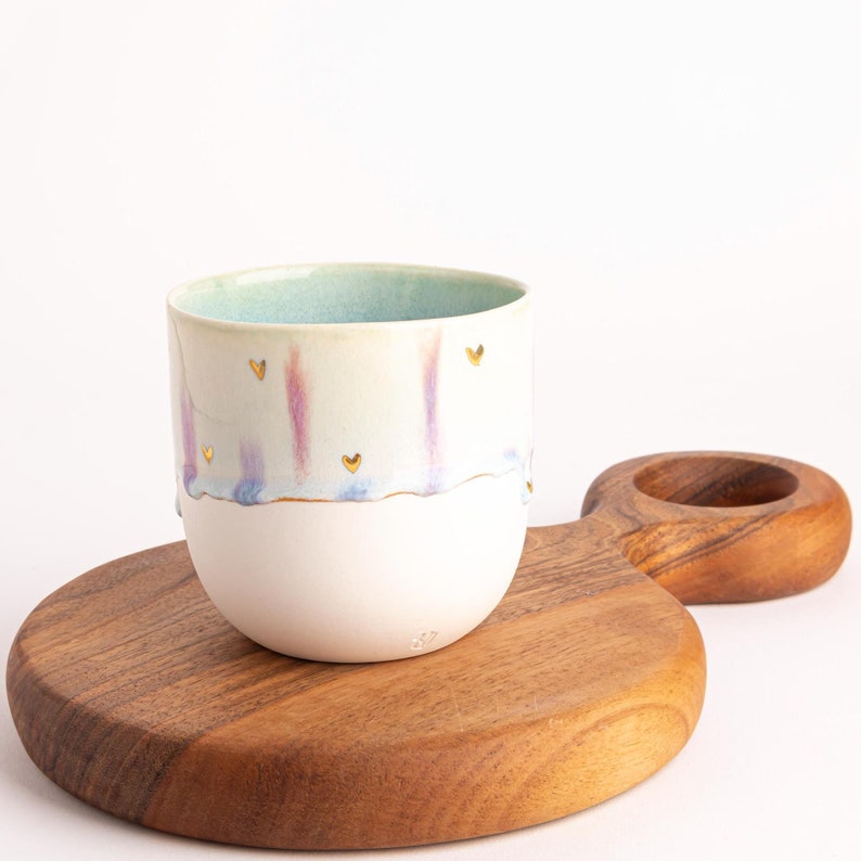 Artisanal Pottery Mug Drip Glaze Coffee Lover Gift