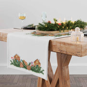 Gingerbread Table Runner | Christmas decorations | 100% linen