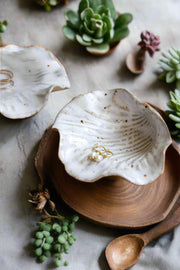Handcrafted Ceramic Clay Seashell Jewellery Bowl Dish
