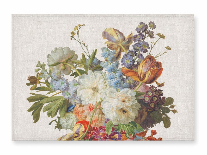 Gerard van Spaendonck Linen Placemats | 100% Linen (6 Placemats)