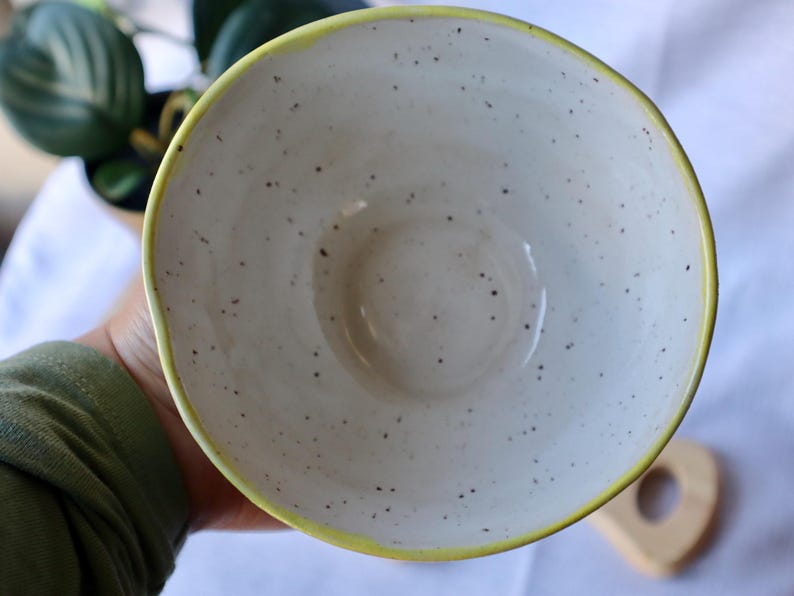 Small Imperfect Handmade Daffodil Ceramic Bowl