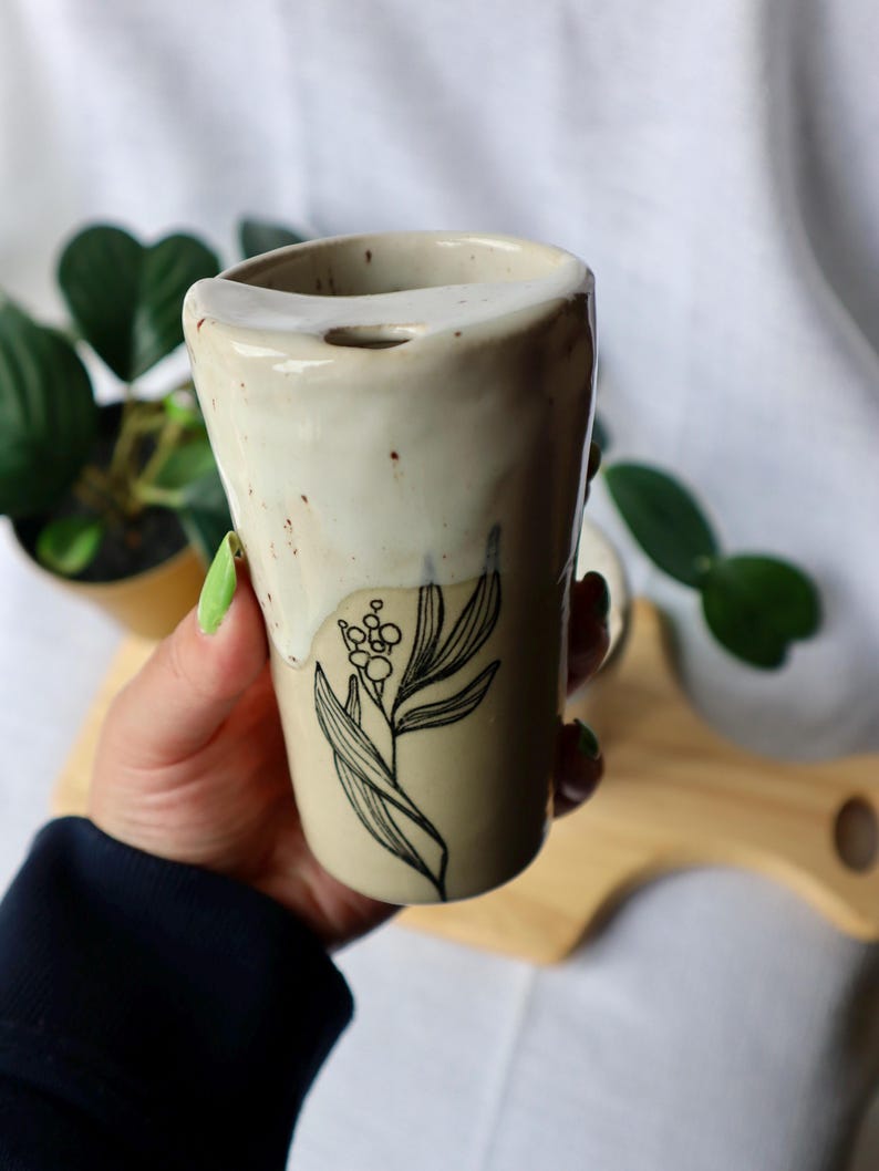 Handmade Ceramic Travel Cup / Tumbler