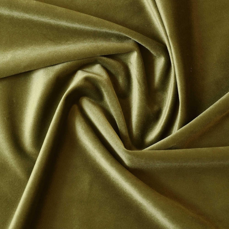 Olive Green Velvet Sofa Cover