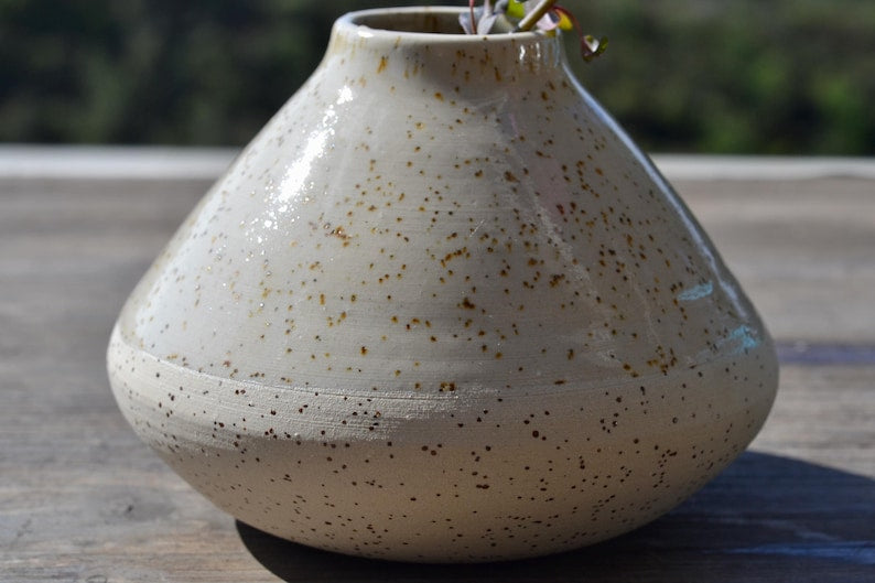 Speckled Clay Ikebana Vases | Japanese Vase