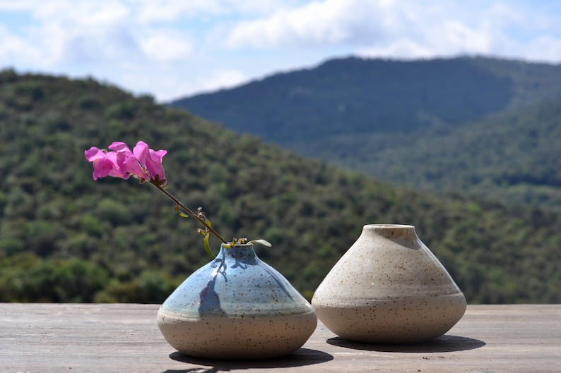 Speckled Clay Ikebana Vases | Japanese Vase
