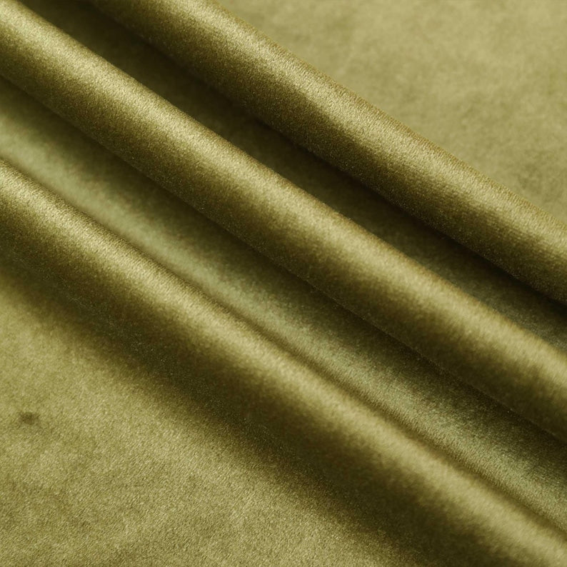 Olive Green Velvet Sofa Cover