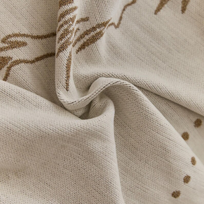 Reversible Chenille Sofa Cover – Oriental Jacquard Design
