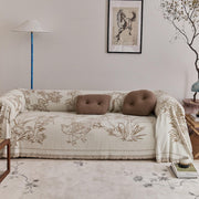 Reversible Chenille Sofa Cover – Oriental Jacquard Design